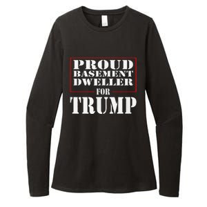 Proud Basement Dweller For Trump For President Womens CVC Long Sleeve Shirt