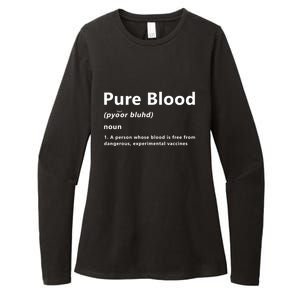 Pure Blood Definition Womens CVC Long Sleeve Shirt