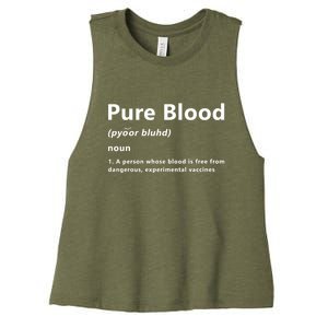 Pure Blood Definition Women's Racerback Cropped Tank