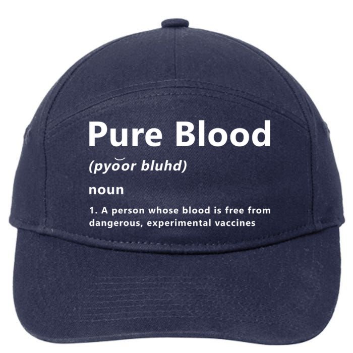 Pure Blood Definition 7-Panel Snapback Hat