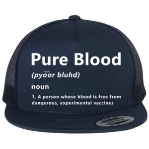 Pure Blood Definition Flat Bill Trucker Hat