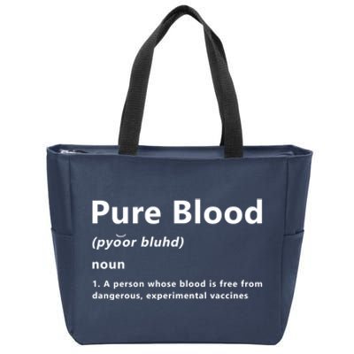 Pure Blood Definition Zip Tote Bag