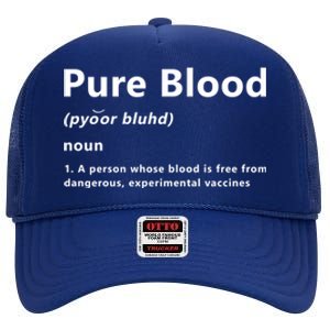 Pure Blood Definition High Crown Mesh Back Trucker Hat