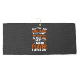 Proud Basketball Dad Basketball Player Dad Basketball Father Meaningful Gift Large Microfiber Waffle Golf Towel