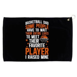 Proud Basketball Dad Basketball Player Dad Basketball Father Meaningful Gift Grommeted Golf Towel