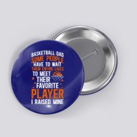 Proud Basketball Dad Basketball Player Dad Basketball Father Meaningful Gift Button