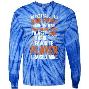 Proud Basketball Dad Basketball Player Dad Basketball Father Meaningful Gift Tie-Dye Long Sleeve Shirt