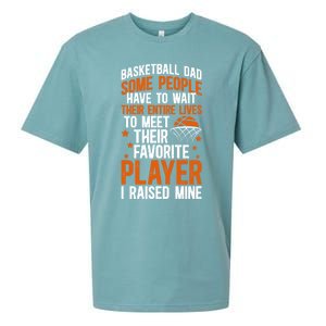 Proud Basketball Dad Basketball Player Dad Basketball Father Meaningful Gift Sueded Cloud Jersey T-Shirt