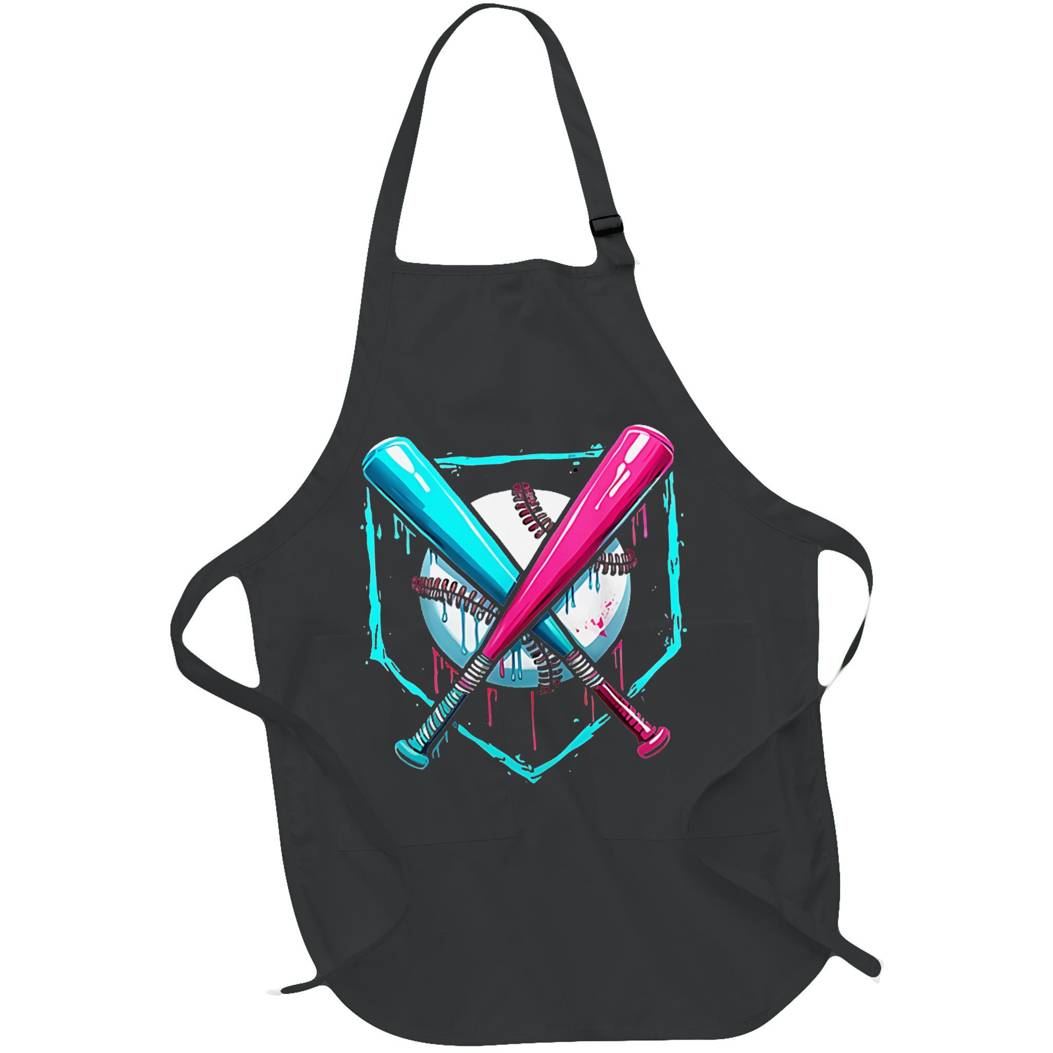 Pocket Baseball Drip Bats Ice Cream Drip Sports Apron