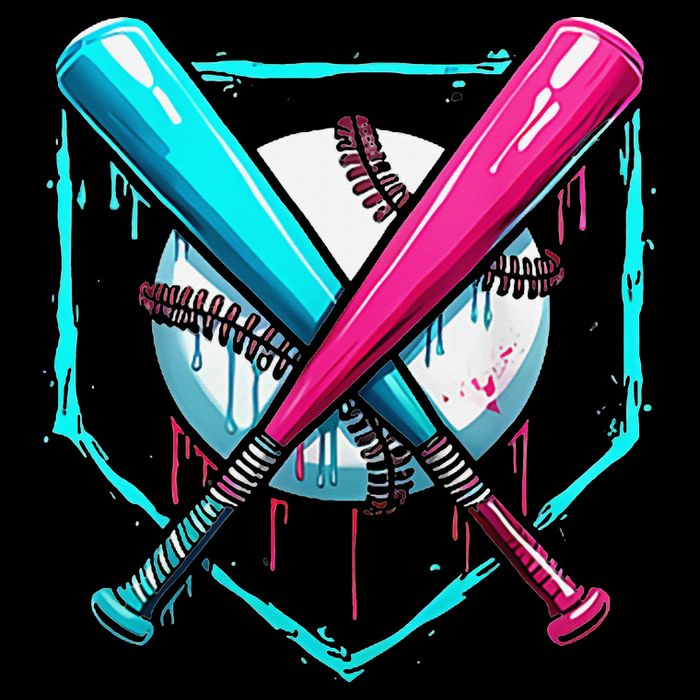 Pocket Baseball Drip Bats Ice Cream Drip Sports Backpack