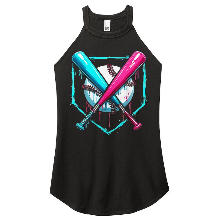 Pocket Baseball Drip Bats Ice Cream Drip Sports Women's Perfect Tri Rocker Tank
