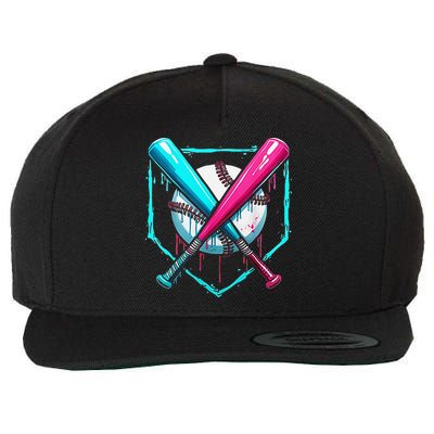 Pocket Baseball Drip Bats Ice Cream Drip Sports Wool Snapback Cap