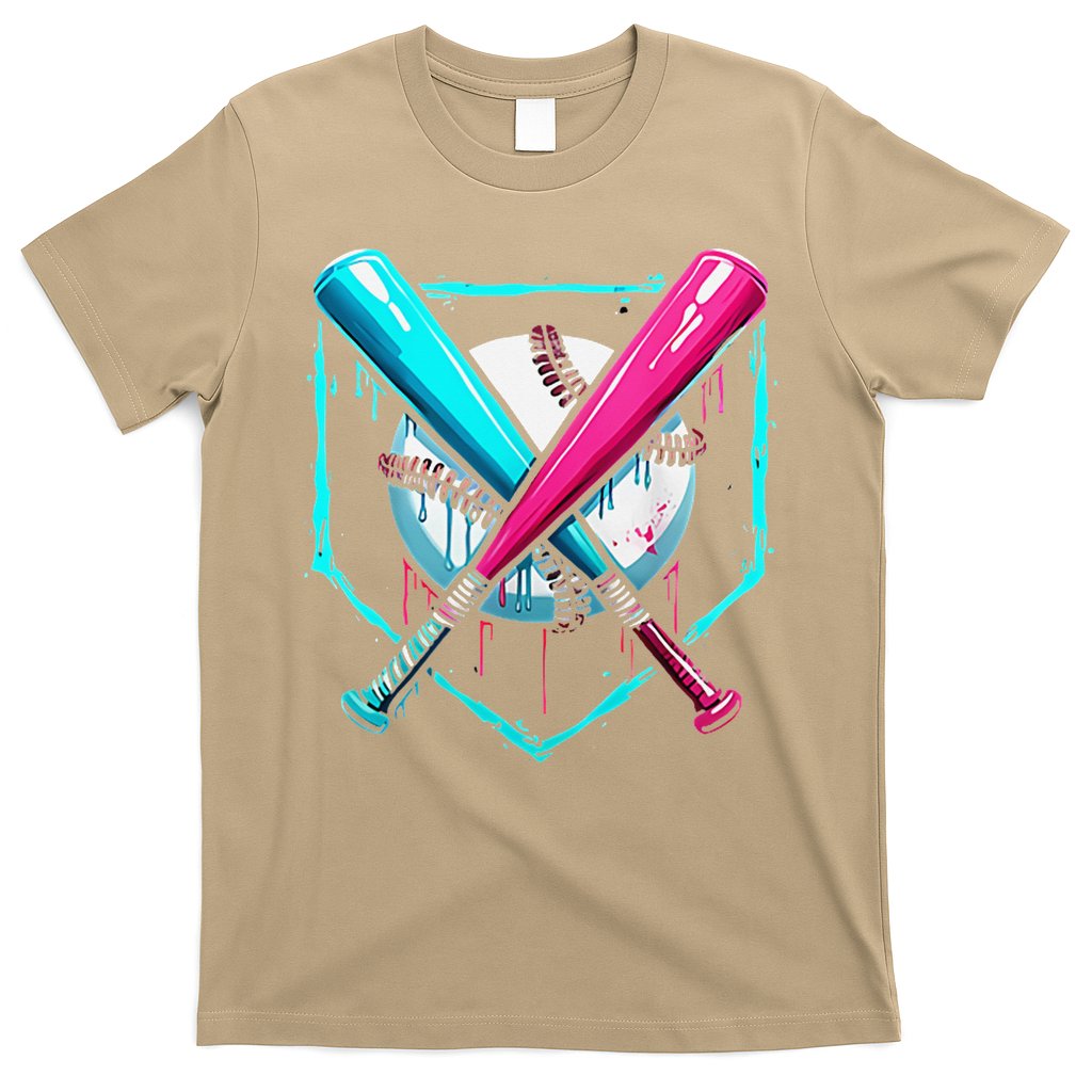Pocket Baseball Drip Bats Ice Cream Drip Sports T-Shirt