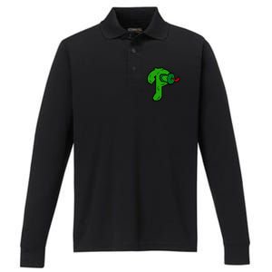 Phanatic Baseball Design Performance Long Sleeve Polo