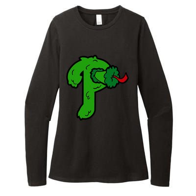 Phanatic Baseball Design Womens CVC Long Sleeve Shirt