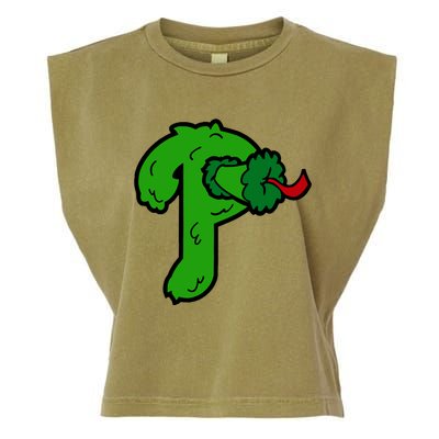 Phanatic Baseball Design Garment-Dyed Women's Muscle Tee