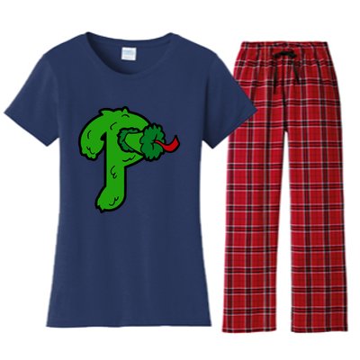 Phanatic Baseball Design Women's Flannel Pajama Set