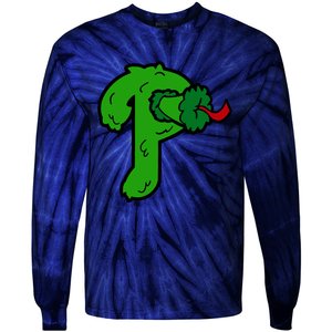 Phanatic Baseball Design Tie-Dye Long Sleeve Shirt