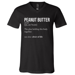 Peanut Butter Definition, Peanut Butter Addiction V-Neck T-Shirt