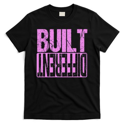 Pink Built Different Pink Color Graphic Pink Pink T-Shirt