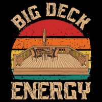 Patio Big Deck Energy Grilling Outdoorsy Meat Bbq Smoker Women's V-Neck T-Shirt