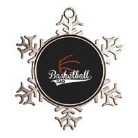 Proud Basketball Dad Funny Gift Metallic Star Ornament