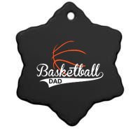 Proud Basketball Dad Funny Gift Ceramic Star Ornament