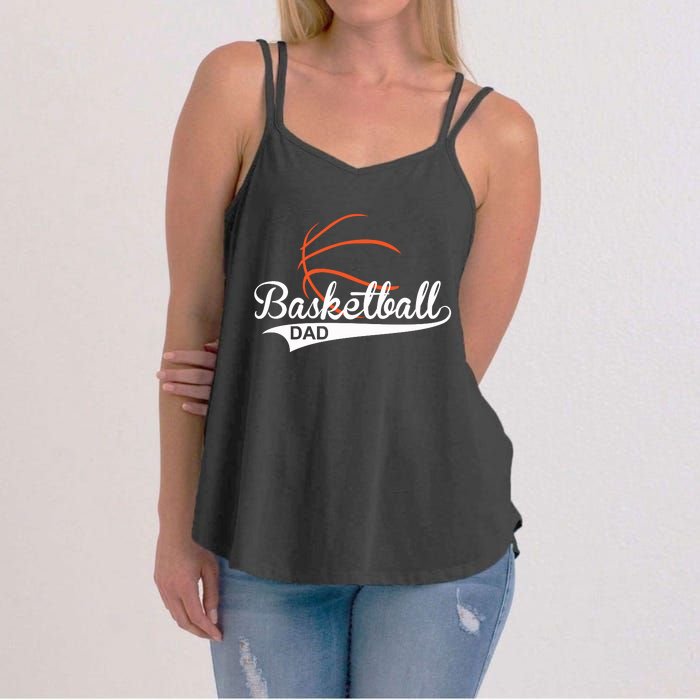 Proud Basketball Dad Funny Gift Women's Strappy Tank