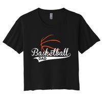 Proud Basketball Dad Funny Gift Women's Crop Top Tee