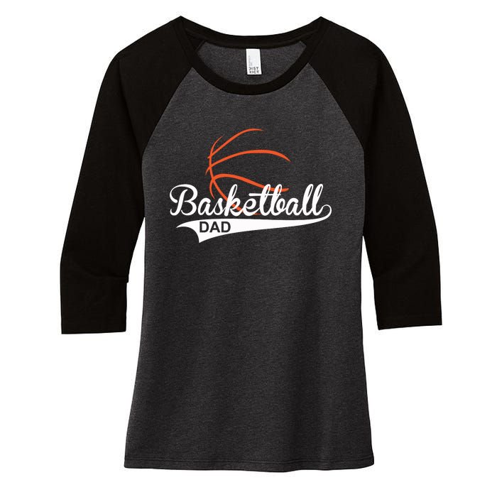 Proud Basketball Dad Funny Gift Women's Tri-Blend 3/4-Sleeve Raglan Shirt