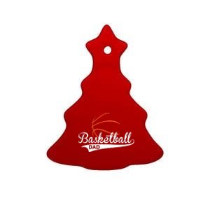 Proud Basketball Dad Funny Gift Ceramic Tree Ornament