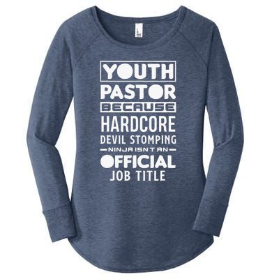 Pastor Because Devil Stomping Ninja Funny Women's Perfect Tri Tunic Long Sleeve Shirt