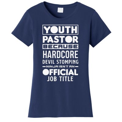 Pastor Because Devil Stomping Ninja Funny Women's T-Shirt