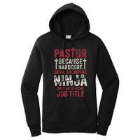 Pastor Because Devil Stomping Ninja IsnT Job Title Women's Pullover Hoodie