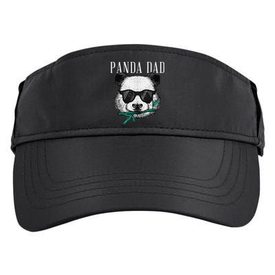 Panda Bear Dad Coolest Father Fun Fathers Day Sunglasses Adult Drive Performance Visor