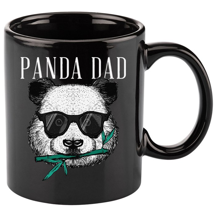 Panda Bear Dad Coolest Father Fun Fathers Day Sunglasses 11oz C Handle Ceramic Mug