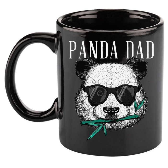 Panda Bear Dad Coolest Father Fun Fathers Day Sunglasses 11oz C Handle Ceramic Mug