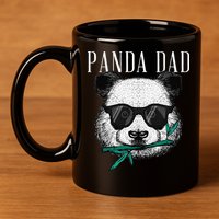 Panda Bear Dad Coolest Father Fun Fathers Day Sunglasses 11oz C Handle Ceramic Mug