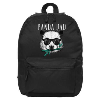 Panda Bear Dad Coolest Father Fun Fathers Day Sunglasses 16 in Basic Backpack