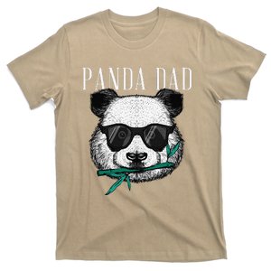 Panda Bear Dad Coolest Father Fun Fathers Day Sunglasses T-Shirt