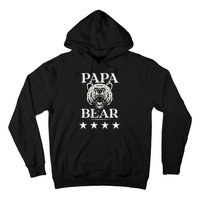 Papa Bear Distressed Font Hoodie