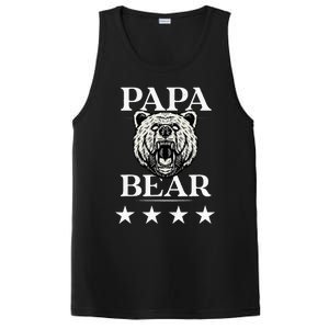 Papa Bear Distressed Font PosiCharge Competitor Tank