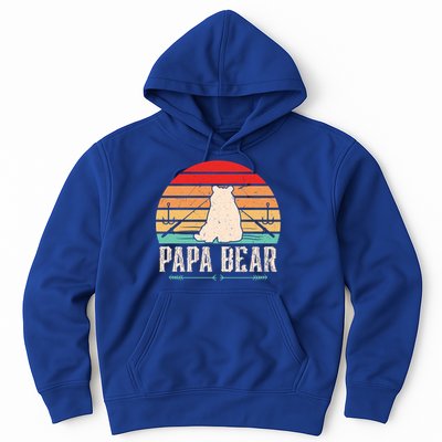 Papa Bear Dad Bear Fishing Great Gift Hoodie