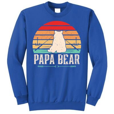 Papa Bear Dad Bear Fishing Great Gift Sweatshirt