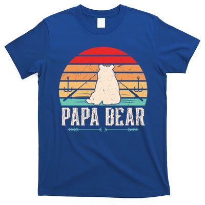 Papa Bear Dad Bear Fishing Great Gift T-Shirt