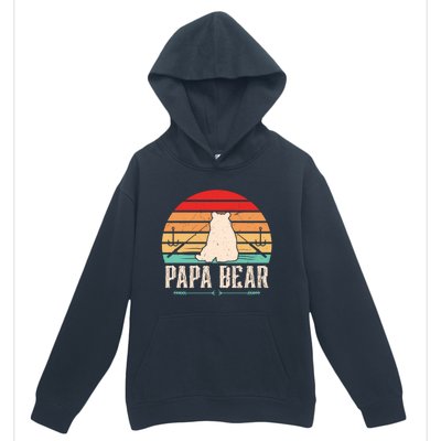 Papa Bear Dad Bear Fishing Great Gift Urban Pullover Hoodie