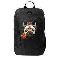 Pug Basketball Dog Lovers Basketball Player City Backpack