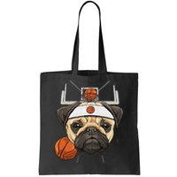 Pug Basketball Dog Lovers Basketball Player Tote Bag