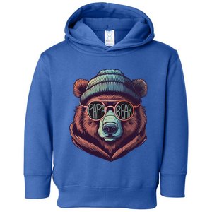 Papa Bear Dad Humor FatherS Day Gift Toddler Hoodie