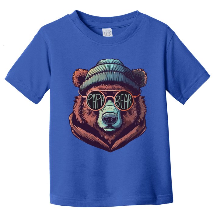 Papa Bear Dad Humor FatherS Day Gift Toddler T-Shirt